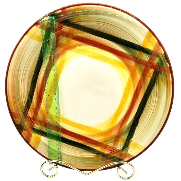 Serving Platter Vernonware Homespun Chop Plate Metlox Poppytrail Vintage 1950s - Picture 3 of 12